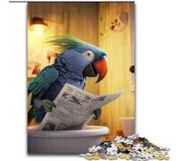 Jigsaws 1000 Pieces for Adults Parrot Reading Newspaper JigsawPuzzle 1000 Pieces for Adults Perfect for Home & Office Decor, Parties, Birthdays (Szie 50x75 cm)