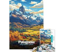 Jigsaws 1000 Pieces for Adults Patagonia Landscape Art Brain Intelligence Challenge Addictive Toys Relax Games Family Activities Funny Gifts (size 38x52cm)