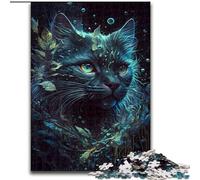 Jigsaws 1000 Pieces for Adults Persian Cat Adorable Made of Wood, Perfect Christmas & New Year Gift, 50x75cm Engaging Family Game Night Activity