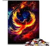 Jigsaws 1000 Pieces for Adults Phoenix Made of Wood, Unique DIY Home Decor Gift Idea 50x75cm Adult & Family Activity, DIY Home Decor Gift