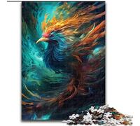 Jigsaws 1000 Pieces for Adults Phoenix Magic Made of Wood, Perfect Christmas & New Year Gift, 50x75cm Engaging Family Game Night Activity