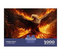 Jigsaws 1000 Pieces for Adults Phoenix Rising Fantasy Artwork Jigsaws for Adults Hands-on Game Difficult Challenge Challenging Game Gifts 38x26cm/1000pcs