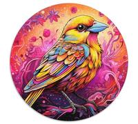 Jigsaws 1000 Pieces for Adults Pink Sparrow Challenging Puzzles Family Game Night Challenging And Rewarding Visual Experience 67.5x67.5cm