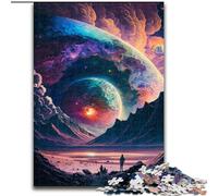 Jigsaws 1000 Pieces for Adults Planet Explosion Puzzle Made of cardboard,for Teenagers & Family Fun - DIY Brain Teaser Game Gift 1000pcs(26x38cm)