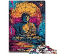 Jigsaws 1000 Pieces for Adults Pop-art Golden Buddha Family Fun for Is Ideal As A Gift for The Whole Family for And Age 14 Years Up 50x75cm