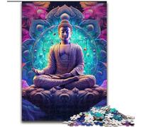 Jigsaws 1000 Pieces for Adults Psychedelic Buddha Jigsaw for Teenagers, Couples, And Friends for Birthdays, Christmas (size : 26x38cm)