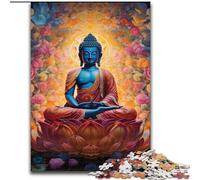 Jigsaws 1000 Pieces for Adults Psychedelic Buddha Made of Wood, Perfect DIY Art Decor Or Birthday Gift 50x75cm for Birthdays, Holidays, And Special Occasions