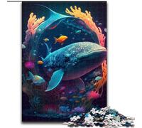 Jigsaws 1000 Pieces for Adults Psychedelic Leviathan Made of Wood, Gift for Men And Women, Daily & Special Occasion 50x75cm for Birthdays, Holidays, And Special Occasions
