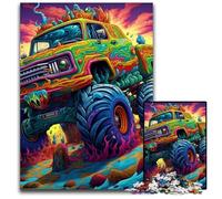 Jigsaws 1000 Pieces for Adults Psychedelic Truck Puzzles for Adults Fun at Home Activities, Birthday Present, Travel Gifts 50x75CM/19.68x29.52inch