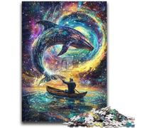 Jigsaws 1000 Pieces for Adults Psychedelic Whale Decompressing Intellectual Educational Toy Great Gifts And Toys 50x75cm