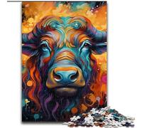 Jigsaws 1000 Pieces for Adults Psychedelic Yak Challenging Puzzles size50x75cm Gift for Men And Women, Daily & Special Occasion