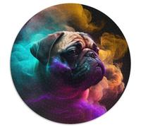 Jigsaws 1000 Pieces for Adults Pug Nebula Jigsaw Puzzles for Adults Develops Hand-Eye Coordination Skills,Perfect for Birthday Gifts (Size 67.5x67.5cm)