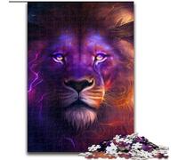 Jigsaws 1000 Pieces for Adults Purple Lion Jigsaw Puzzles 1000 Pieces for Adults for Family Fun Perfect for Holidays, Interactive Game Nights (Szie 26x38 cm)