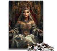 Jigsaws 1000 Pieces for Adults Queen Staycation Kill Time with Fully Interlocking Randomly Shaped Pieces 26X38CM