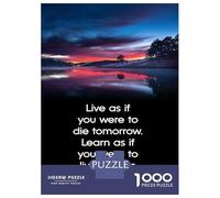 Jigsaws 1000 Pieces for Adults Quote Mahatma Gandhi Puzzle for Adults Relax Games Analysis And Logic Christmas Birthday Gifts 38x26cm/1000pcs