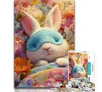 Jigsaws 1000 Pieces for Adults Rabbit Puzzles for Adults,Fun Activity for Home, Rainy Days Toys, Birthday Gifts (size 38x26cm)