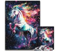 Jigsaws 1000 Pieces for Adults Rainbow Horse Wooden Puzzles for Teenagers, Couples, And Friends for Birthdays, Christmas 50X75CM