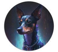 Jigsaws 1000 Pieces for Adults Rat Terrier Dog Jigsaw Puzzles Toys Gift Educational Intellectual Decompressing Fun Family Game (67.5x67.5cm)
