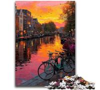 Jigsaws 1000 Pieces for Adults Romantic of Amsterdam 1000 Pieces for Teenagers,for Educational Game Challenge Toy Deal As Gifts for The Whole Family (38x26cm)