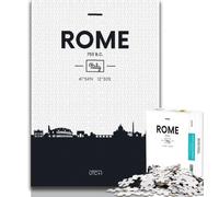 Jigsaws 1000 Pieces for Adults Rome Italy,Help The Brain Exercise Addictive Toys to Cultivate Patience Perfect Decoration (75x50cm)
