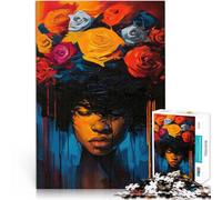 Jigsaws 1000 Pieces for Adults Rose Splendor Made of cardboard,for age 14+ Fun games Offered as gifts for the whole family。size:26x38cm/10.24x14.96inch