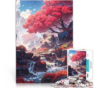 Jigsaws 1000 Pieces for Adults Ruby Falls Spielzeug Lernspiele Stressabbau eignet sich ideal als Geschenk für die ganze Familie38x26cm