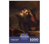 Jigsaws 1000 Pieces for Adults Saint Paul by Rembrandt Jigsaws for Adults Relax Games Presents for Women Unique Birthday And Xmas Gifts 38x26cm/1000pcs
