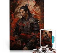 Jigsaws 1000 Pieces for Adults Samurai Art Help the brain exercise addictive toys to cultivate patience Home Decoration 26x38cm