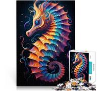 Jigsaws 1000 Pieces for Adults seahorses Home Decoration Puzzle 26x38cm Enhance love between couples for and teenager Age 14 and Up