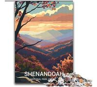 Jigsaws 1000 Pieces for Adults Shenandoah National Park Family Entertainment Toys with Matching Poster And Trivia Sheet (38x52cm) 1000pcs