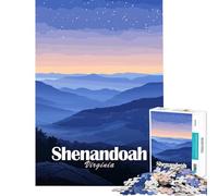 Jigsaws 1000 Pieces for Adults Shenandoah National Park, Virginia Landscape Educational Games Learning Educational Toys Gifts For Birthdays A Work of Art (Size 38x52cm)