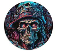 Jigsaws 1000 Pieces for Adults Skeleton Pirate Paper Puzzles Teenager Stress Reduction Cool Unique Gift for Family (67.5x67.5cm)