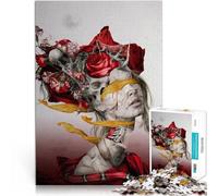 Jigsaws 1000 Pieces for Adults Skull Queen Made of wood，Suitable for ages 14 and up game wall decoration Offered as gifts for the whole family。size：50x75cm/14.96x20.47inch