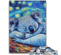 Jigsaws 1000 Pieces for Adults Sloth Night Sky Learning Educational Toys Family Games Gifts for Friends And Family 26x38cm