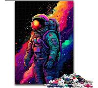Jigsaws 1000 Pieces for Adults Space Astronaut Made of Wood, Perfect DIY Art Decor Or Birthday Gift 50x75cm Challenging Brain Teaser - Relaxing Toy for Teenagers