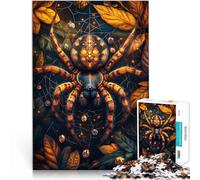 Jigsaws 1000 Pieces for Adults Spider Made of cardboard，for age 14+ Stress Reliever Difficult Challenge As a gift for the whole family and friends。size：38x52cm/14.96x20.47inch