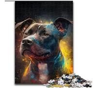 Jigsaws 1000 Pieces for Adults Spirit Dog Made of Wood, Perfect for Birthday, Christmas 50x75cm Challenging & Entertaining, Family Activity