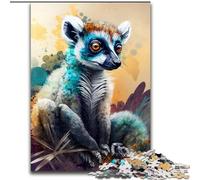 Jigsaws 1000 Pieces for Adults Spirit Lemur Jigsaw Puzzles 1000 Pieces for Adults for Family Fun Perfect for Holidays, Interactive Game Nights (Szie 26x38 cm)