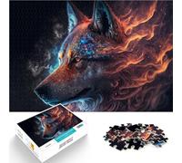Jigsaws 1000 Pieces for Adults Spirit Siberian Husky educational challenge 26x38cm with Matching Poster and Trivia Sheet for 14+