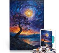 Jigsaws 1000 Pieces for Adults Spiritual Starry Night Lernspiele Heimdekoration Heimdekoration Spielzeug38x26cm
