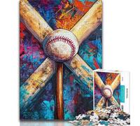 Jigsaws 1000 Pieces for Adults Sports Baseball Puzzles,Toys Educational Games Stress Relieving Unique Birthday And Gifts 75x50cm