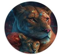 Jigsaws 1000 Pieces for Adults Star Watching Lion Love Cardboard Jigsaw Gift for Men And Women, Daily & Special Occasion (Size 67.5x67.5cm)