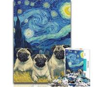 Jigsaws 1000 Pieces for Adults Starlings Under The Night Sky 1000 Pieces for Teenagers,Fun Games Wall Decoration Unique Birthday And Xmas Gifts 75x50cm