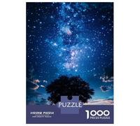 Jigsaws 1000 Pieces for Adults Starry Night Solitude Puzzle for Adults Relax Games Analysis And Logic Christmas Birthday Gifts 70x50cm/1000pcs