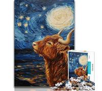 Jigsaws 1000 Pieces for Adults starry sky Night Sky Yak 1000 Pieces for Teenagers,for Educational Game Challenge Toy Deal As Gifts for The Whole Family 75x50cm