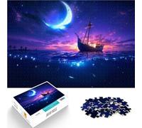 Jigsaws 1000 Pieces for Adults Starsea Voyager Made of wood，for age 14+ educational learning Family Fun Gift。size：50x75cm/14.96x20.47inch