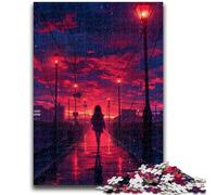 Jigsaws 1000 Pieces for Adults Streets at Sunset Learning Educational Toys Family Games Enhance Love between Couples 50x75cm