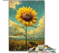 Jigsaws 1000 Pieces for Adults Sunflower, Educational Toys for Is Ideal As A Gift for The Whole Family for And 14 Years Old (Size 26x38cm)