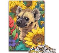 Jigsaws 1000 Pieces for Adults Sunflower Hyena Decompressing Intellectual Educational Toy Great Gifts And Toys 50x75cm