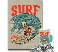 Jigsaws 1000 Pieces for Adults Surfing Hawaii Retro,Help The Brain Exercise Addictive Toys to Cultivate Patience Artists Collection,Fine Art (38x26cm)